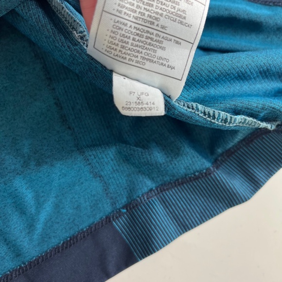 Nike Golf Innovation Futuristic Teal Quarter Zip Performance Golf Polo Mens XL - Picture 8 of 8